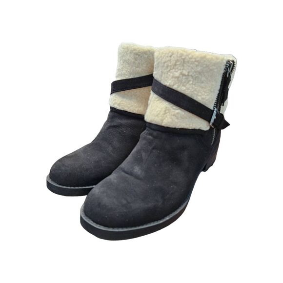 Liz Claiborne Jonsea Boots SZ 8.5 Ankle Boot Black - Picture 4 of 10